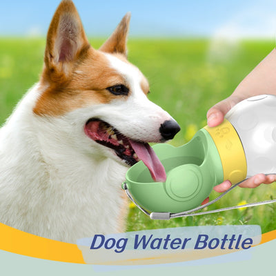 Leak-Proof Portable Pet Water Bottle with Bowl
