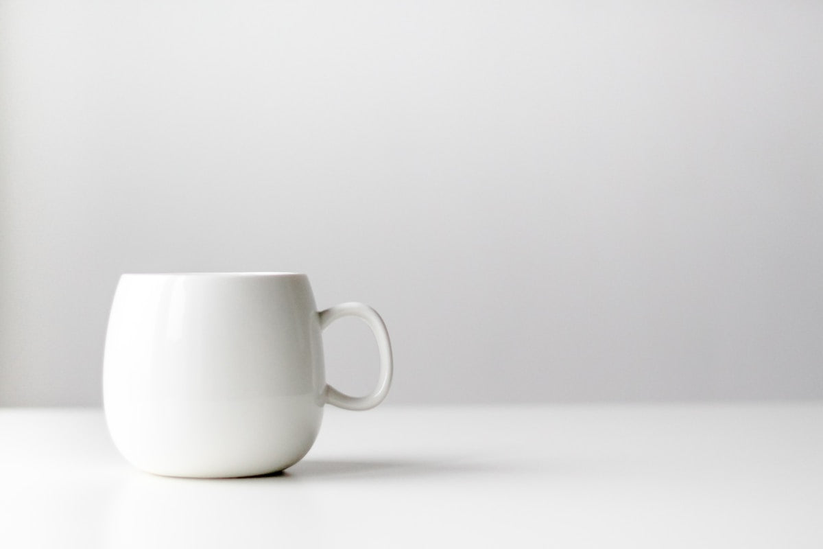 Custom pet photo mug — morning coffee with your pet