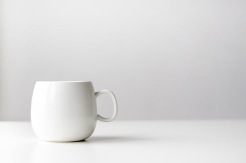 Custom pet photo mug — morning coffee with your pet
